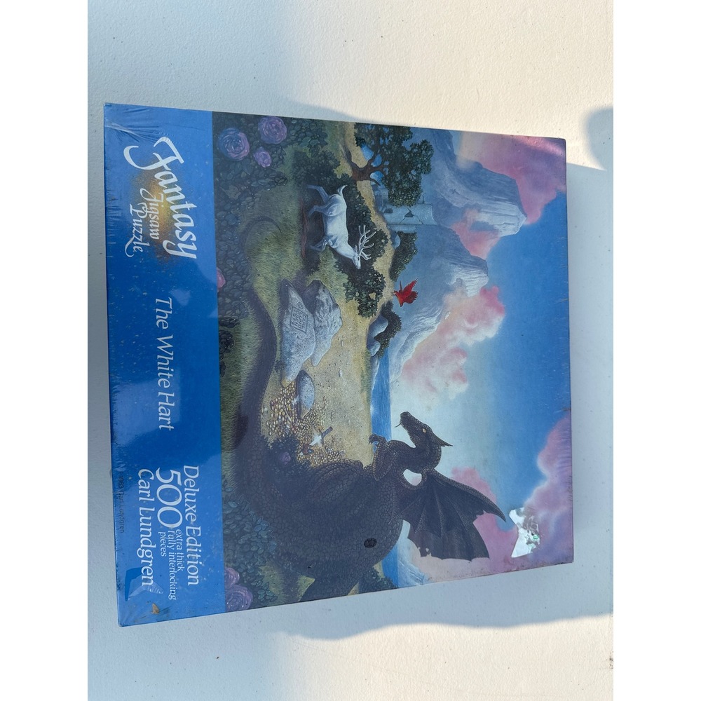 Warren Fantasy Jigsaw Puzzle The White Hart Carl Lundgren 500 Piece 9664 Vintage